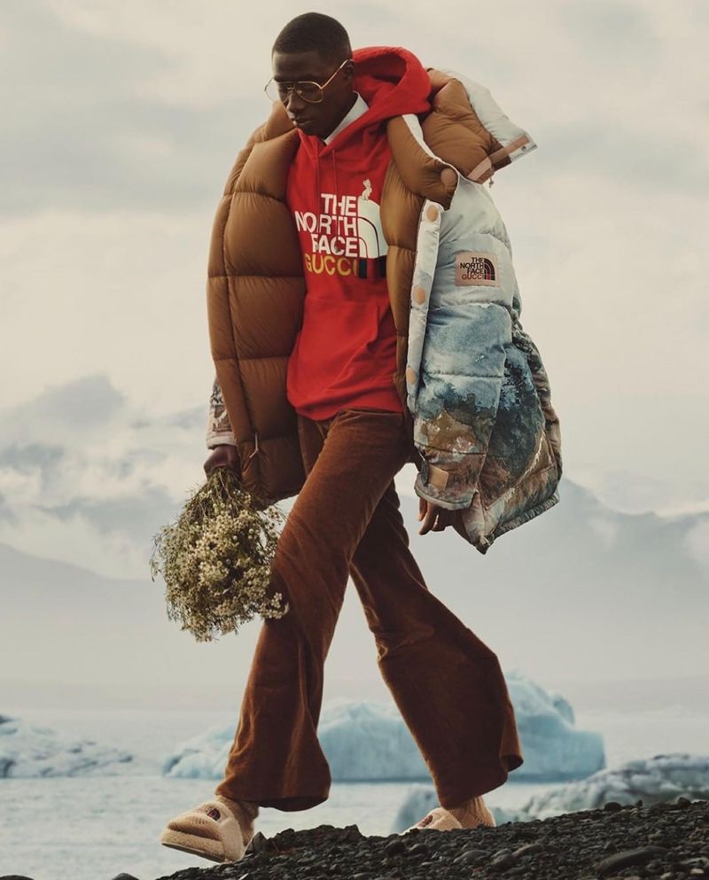 Cheikh Niang Model The North Face x Gucci Collaboration 2022