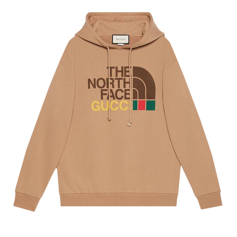 The North Face x Gucci Cotton Hoodie Brown