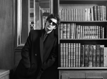 Vincent Lacoste Coat Sunglasses Celine Campaign 2022