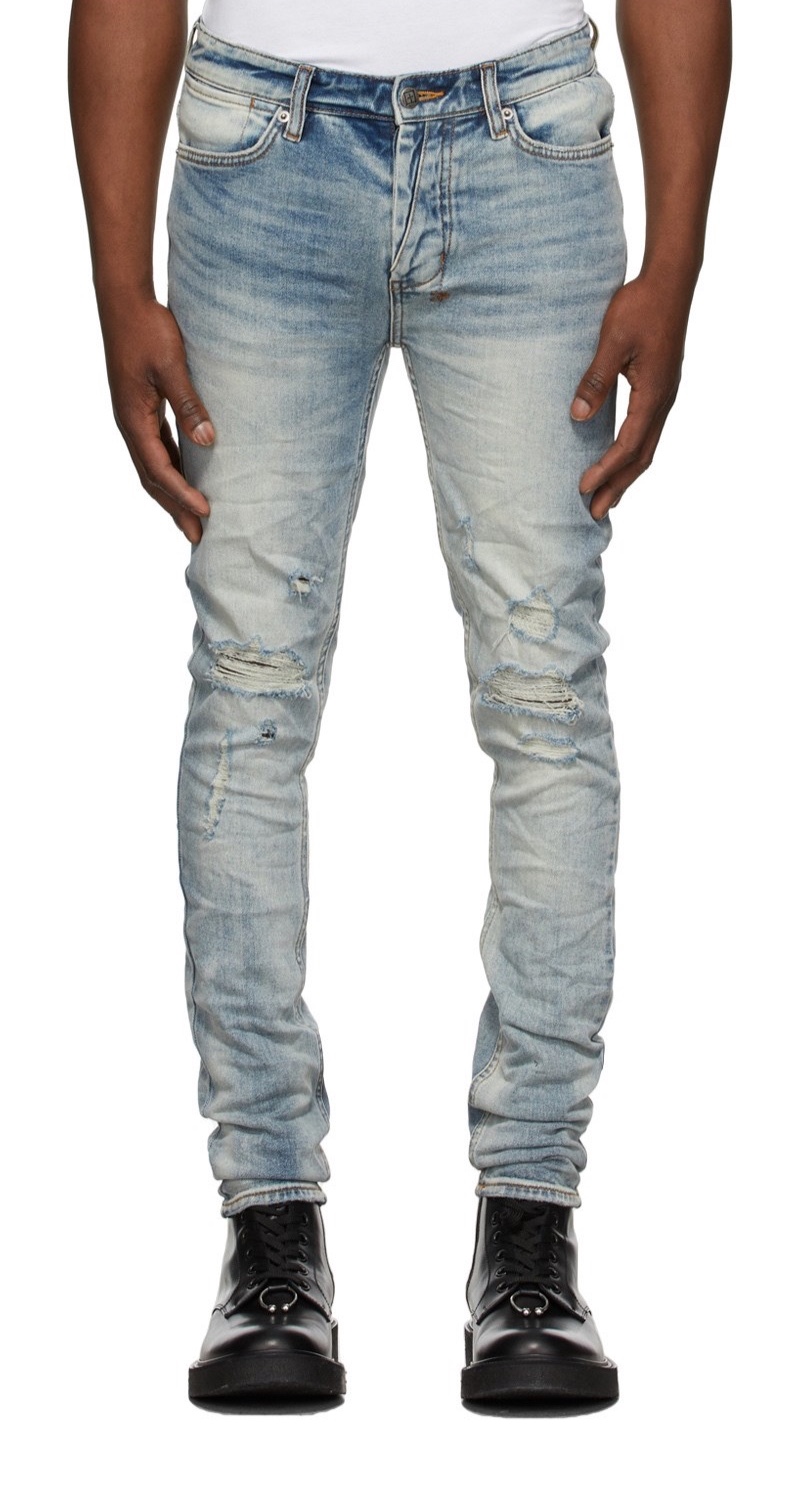 Ksubi Blue Sky High Trashed Van Winkle Jeans