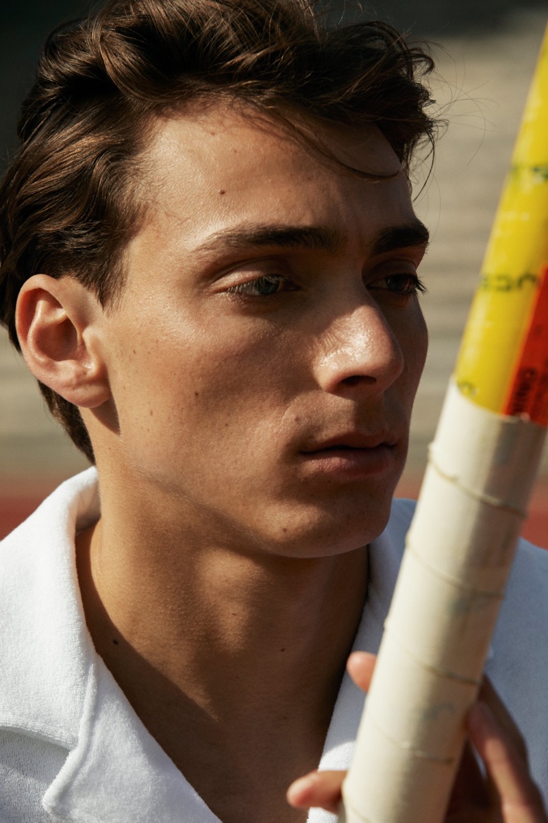 Mondo Duplantis Eton Shirts Campaign 2022 » Mondo Duplantis Takes to Stockholm Olympic Stadium for Eton Shirts Campaign Mondo Duplantis Eton Shirts Campaign 2022
