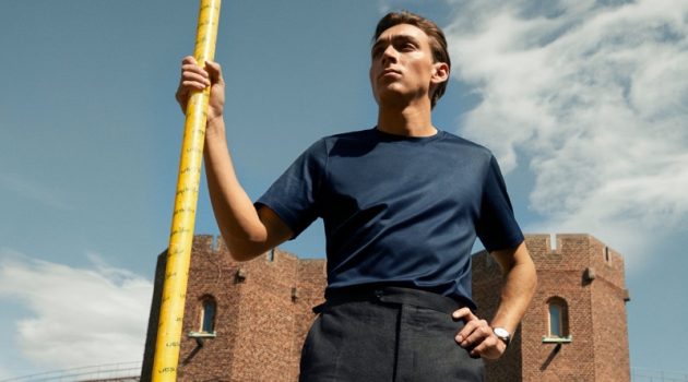 Mondo Duplantis Takes to Stockholm Olympic Stadium for Eton Shirts Campaign Mondo Duplantis Takes to Stockholm Olympic Stadium for Eton Shirts Campaign