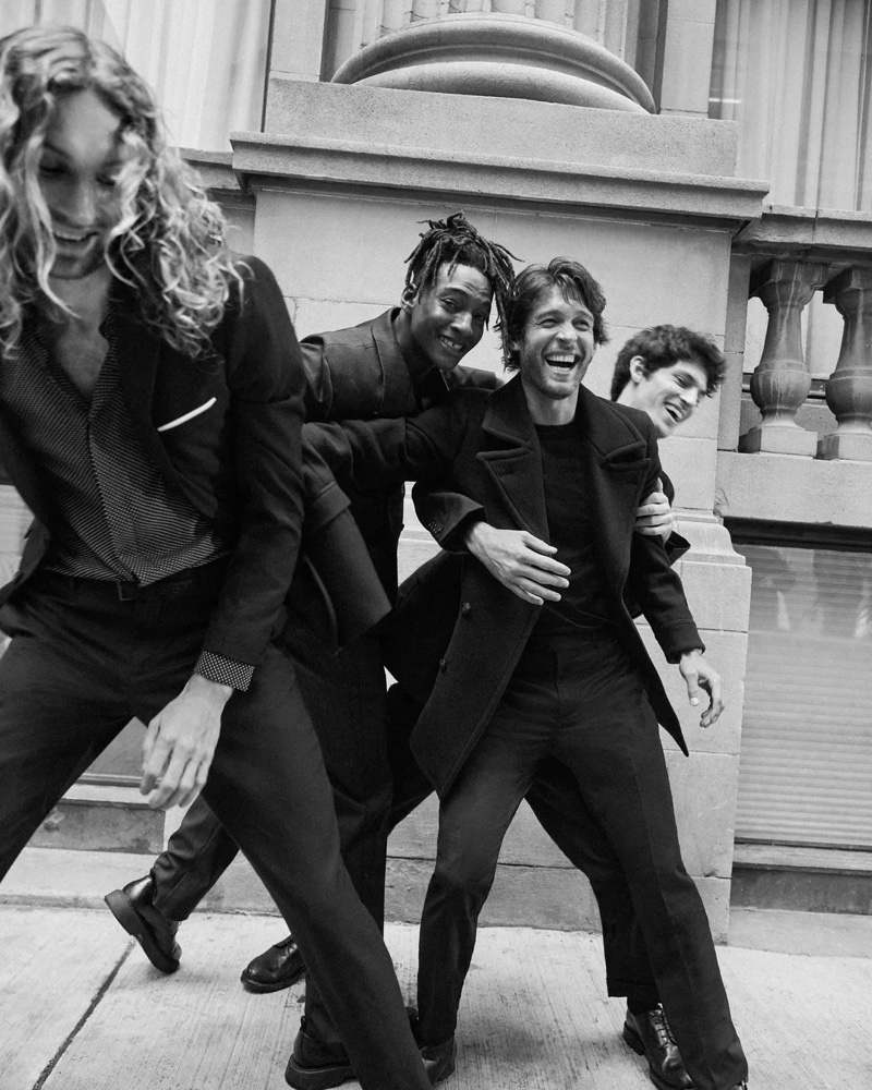 » Josh, Ty, Aiden & Justin Front Carolina Herrera Bad Boy Fragrance Campaign Carolina Herrera Bad Boy Campaign 2022 002