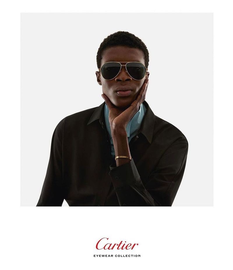 Cartier Eyewear Campaign Spring 2022 Jefferson Obuseri Model
