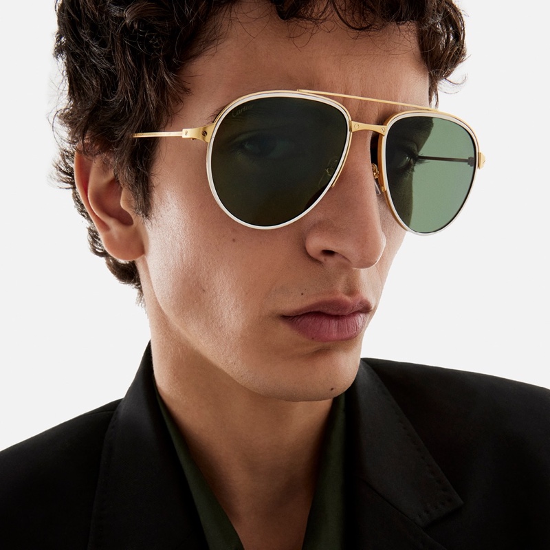 Cartier Eyewear Campaign Men Spring 2022 Takfarines Bengana Model