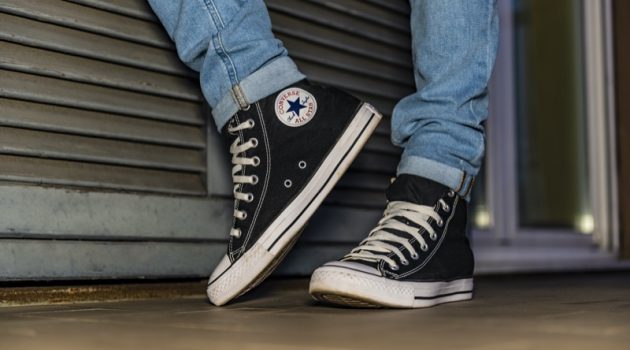 What to Wear with Converse High Tops Denim Jeans Converse High Top Sneakers