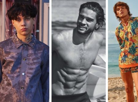 Week in Review: Landon Barker for Boohoo Man, Marlon Teixeira for Jimmy Choo Man Aqua, Jordan Barrett for Orlebar Brown x Wham! collection.