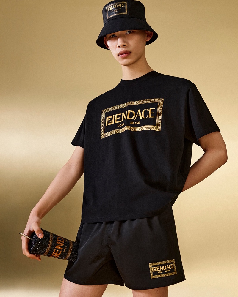 Yura Nakano Model Versace by Fendi Campaign Men Pre-fall 2022