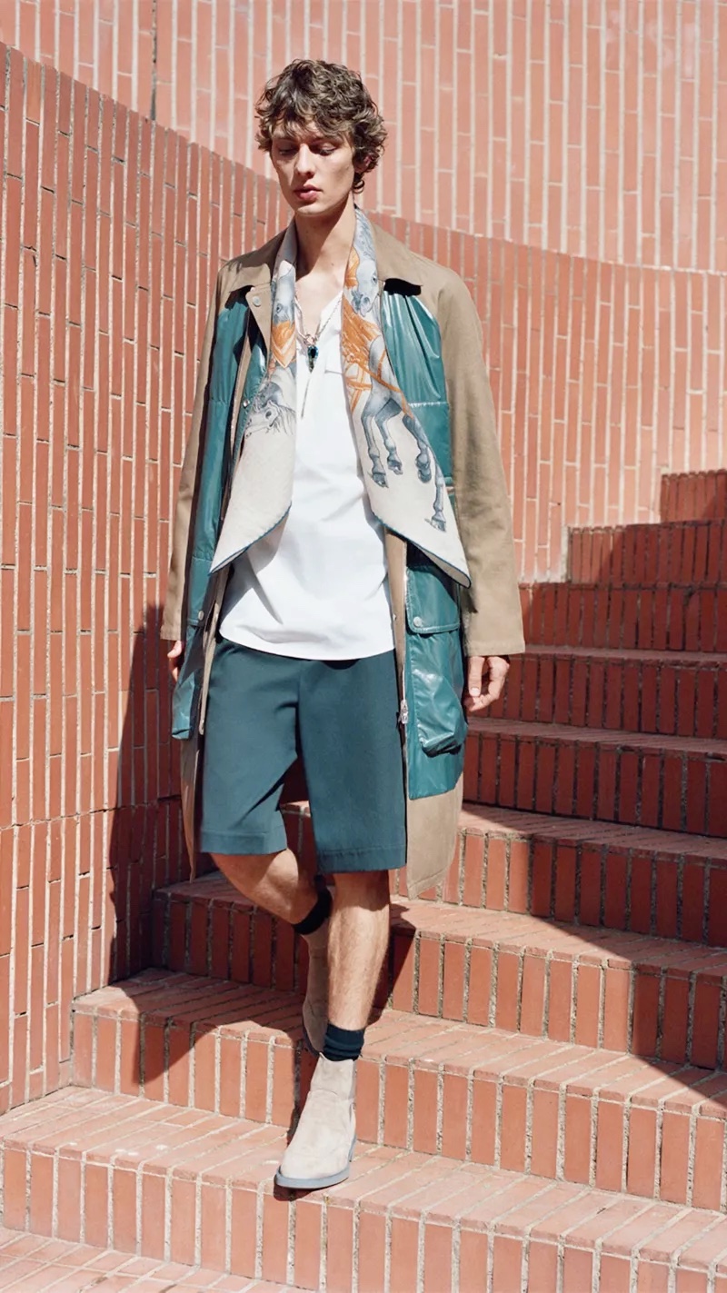 » Leon & Babacar Hit a Soft Style Note in Hermès Silk Hermes Men Silk Collection Spring Summer 2022 003