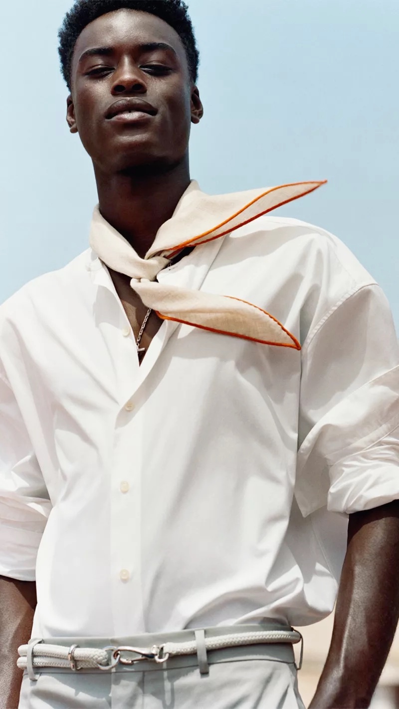 Leon & Babacar Hit a Soft Style Note in Hermès Silk