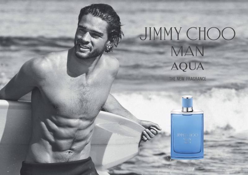Marlon Teixeira Model Jimmy Choo Man Aqua Fragrance Campaign 2022