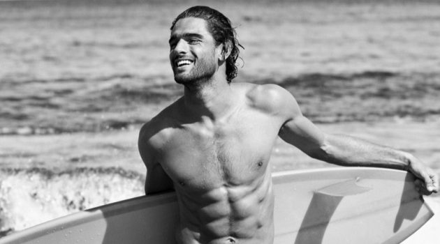 Marlon Teixeira Returns as Face of Jimmy Choo Man Aqua Marlon Teixeira Model Shirtless Jimmy Choo Man Aqua Fragrance Campaign 2022 Wetsuit