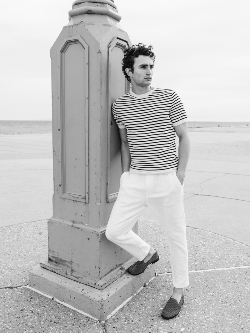 Luke wears shirt Ralph Lauren, pants Celine, and shoes Salvatore Ferragamo. » Luke Farnworth Enjoys a 'Seaside Escape' Luke wears shirt Ralph Lauren, pants Celine, and shoes Salvatore Ferragamo.