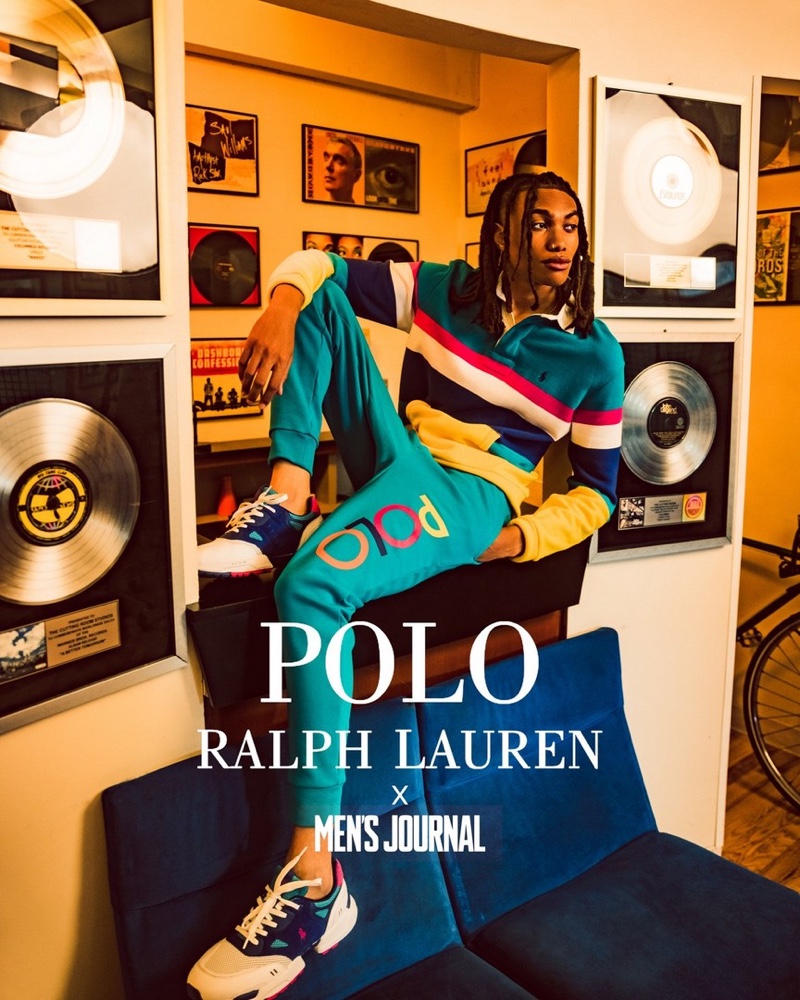 Seth Hill stands out in colorful leisure style from POLO Ralph Lauren. 