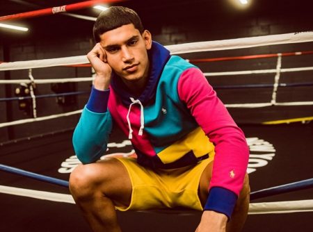 Alexis Chaparro wears a color-blocked look from POLO Ralph Lauren.