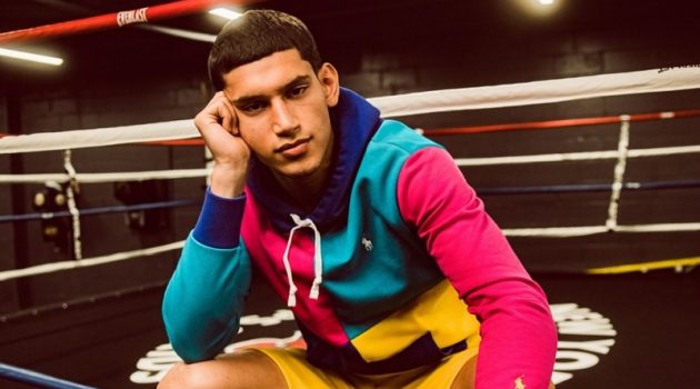 Alexis, Seth & Sam Sport POLO Ralph Lauren for Men's Journal Alexis Chaparro wears a color-blocked look from POLO Ralph Lauren.