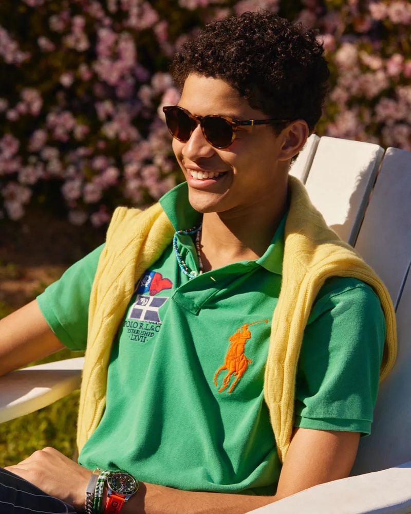 Jeranimo van Russel Model POLO Ralph Lauren Campaign Summer 2022