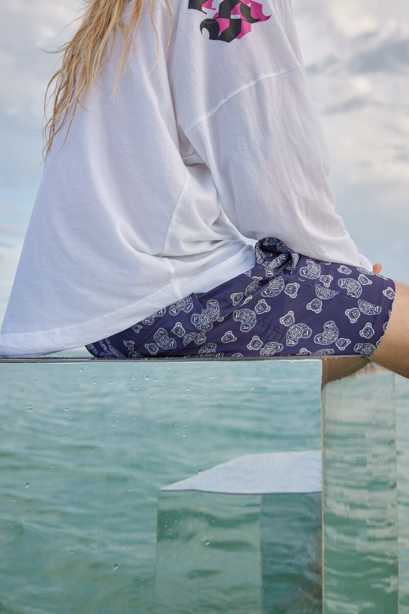 Bring out your inner kid with these teddy bear swim trunks from the Palm Angels x Vilebrequin collaboration. » Palm Angels Returns for New Vilebrequin Beach Collection Bring out your inner kid with these teddy bear swim trunks from the Palm Angels x Vilebrequin collaboration.