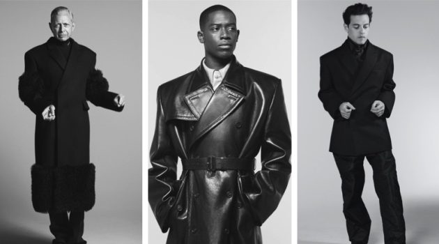 Jeff Goldblum, Rami Malek & Damson Idris Front Prada Fall '22 Campaign Jeff Goldblum, Rami Malek & Damson Idris Front Prada Fall '22 Campaign