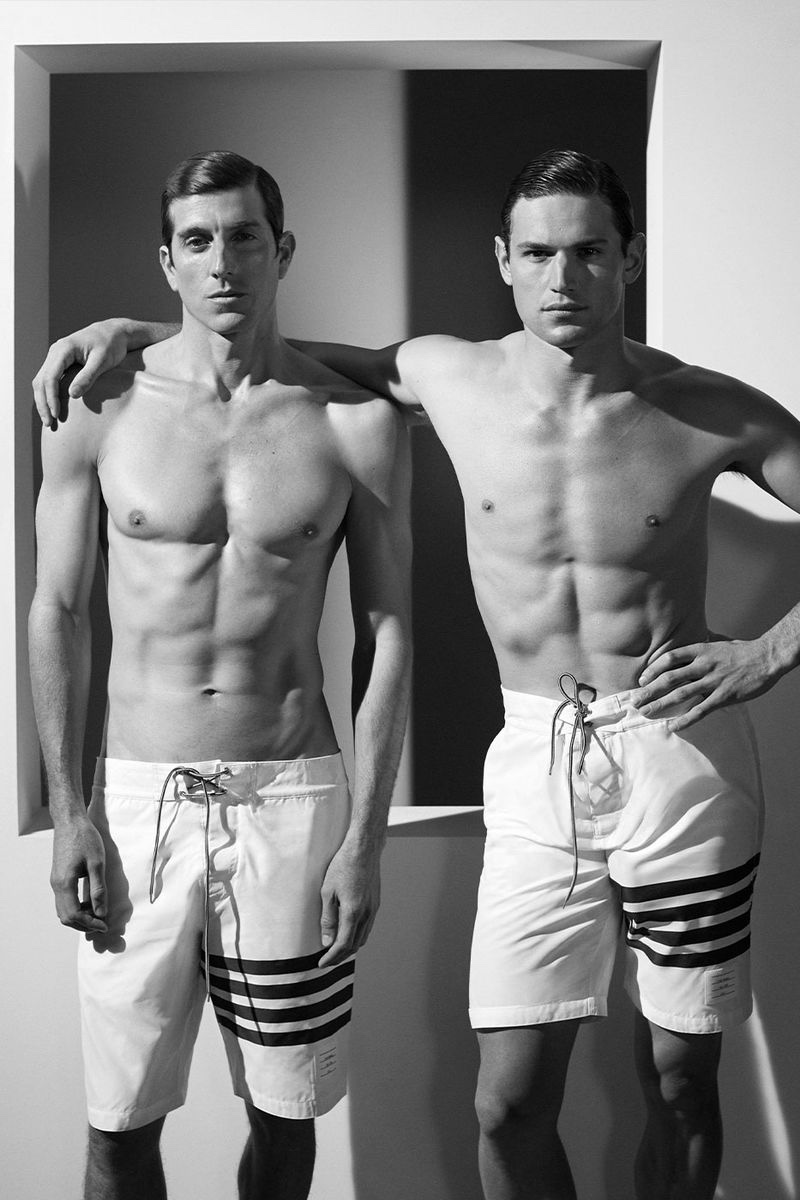 Juan Heredia Giacomo Cavalli Model Thom Browne Campaign Swimwear 2022