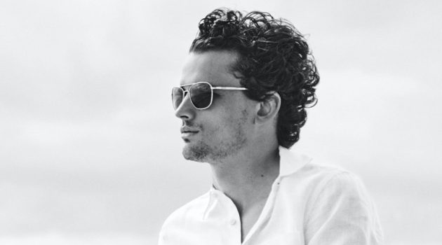 Todd Snyder Links with Randolph for Stylish New Aviators Randolph x Todd Snyder Men Aviator Sunglasses 2022 Simon Nessman Model