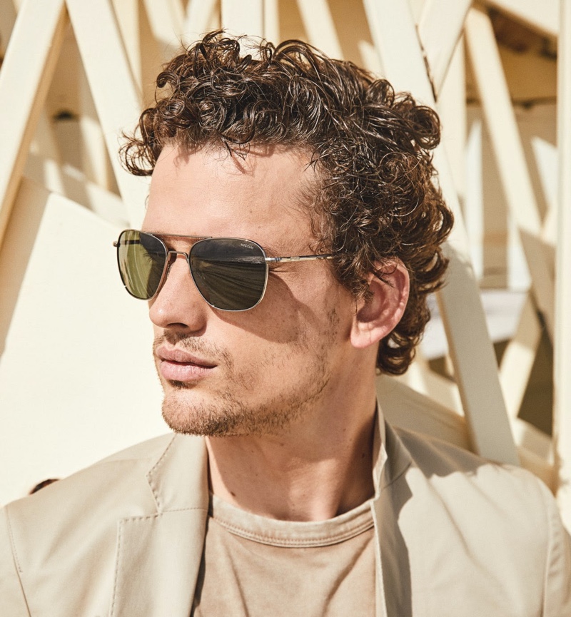 Randolph x Todd Snyder Aviator Sunglasses Military Olive Simon Nessman Model 2022