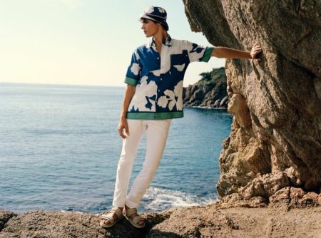 Fernando Lindez Model Summer 2022 Tommy Hilfiger Men Tropical Print