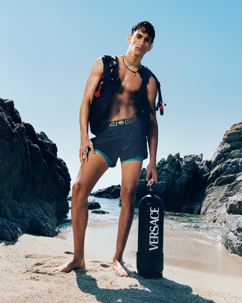 Fares Ben M'barka Versace Campaign Summer 2022 La Vacanza