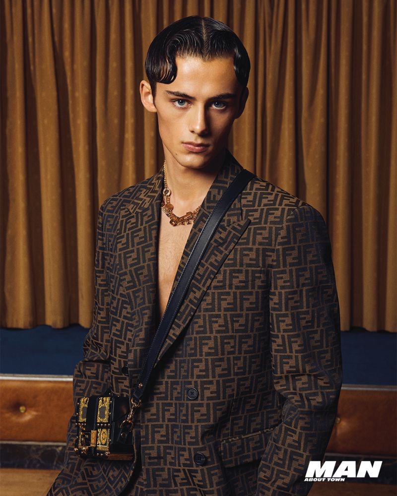 » William Franklyn-Miller Rocks Fendace for Man About Town William Franklyn Miller 2022 Man About Town 006