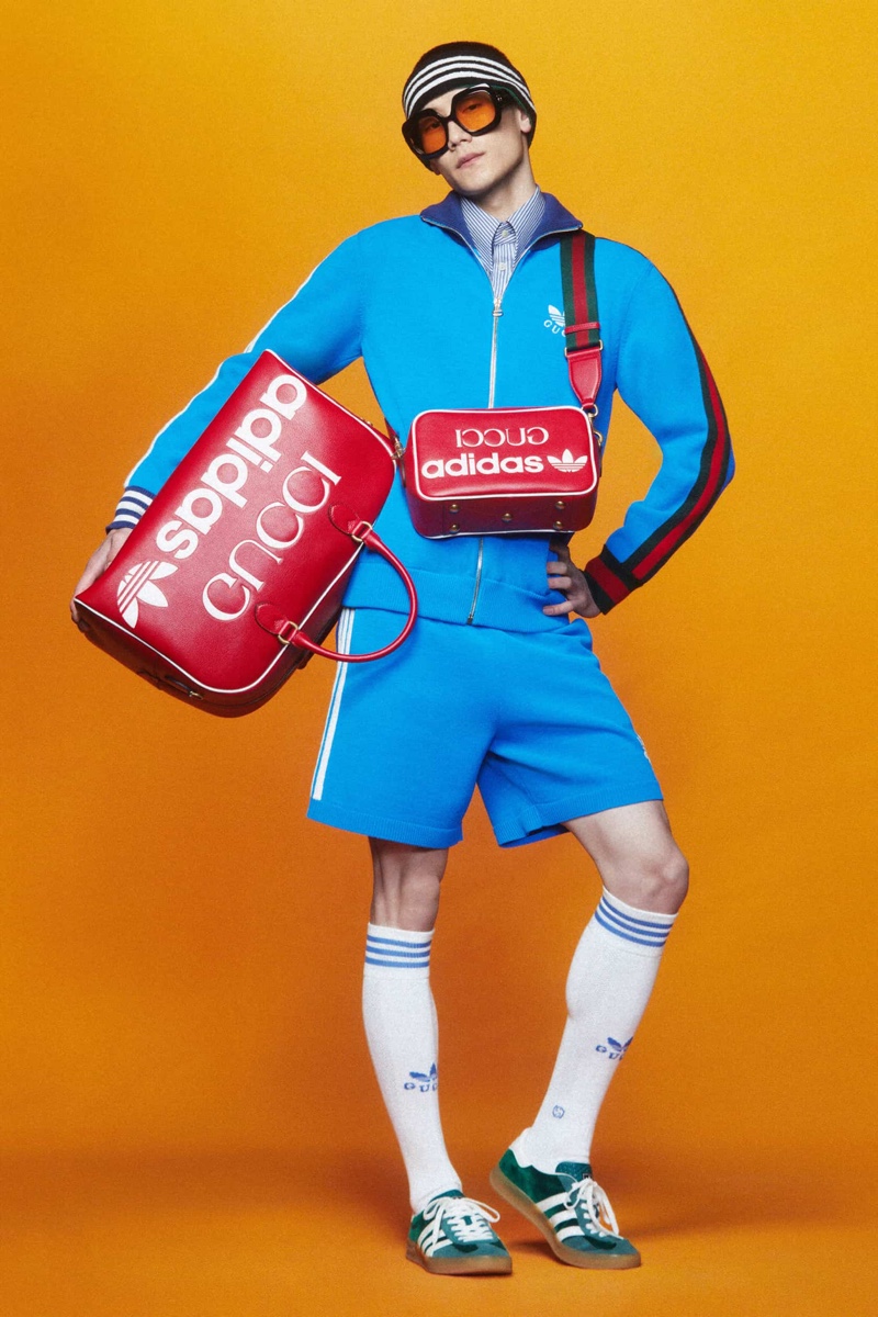 Jie Zheng Model adidas x Gucci Collection Men 2022 Collaboration