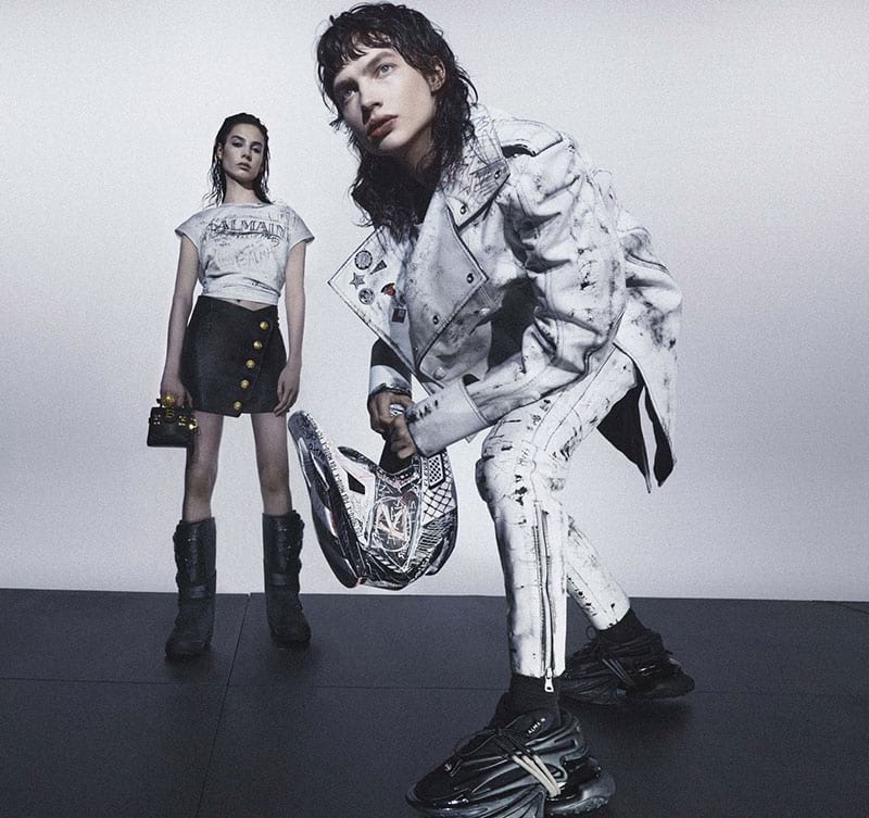 Maddie Whitley Reilly Patton Model Balmain Campaign Pre-fall 2022 » Reilly Patton Embraces Graphic Style in Balmain Pre-fall '22 Collection Maddie Whitley Reilly Patton Model Balmain Campaign Pre-fall 2022