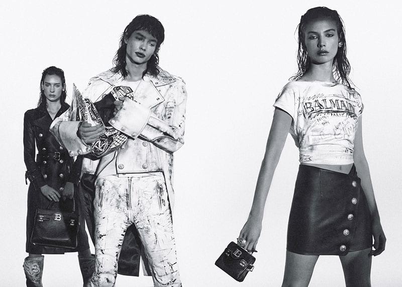 » Reilly Patton Embraces Graphic Style in Balmain Pre-fall '22 Collection Balmain Pre fall 2022 005