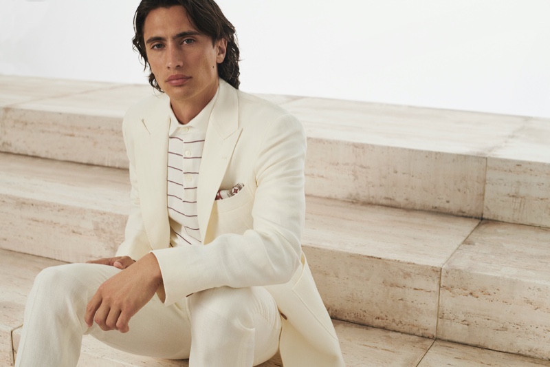 » It's Suit Time for Brunello Cucinelli Brunello Cucinelli Collection Men Spring Summer 2023 Lookbook 001