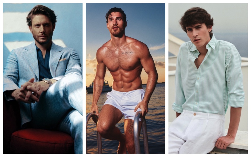 Week in Review: Jensen Ackles for Man About Town, Michael Yerger for 2(X)IST SWIM campaign, and Liam Kelly for Massimo Dutti.