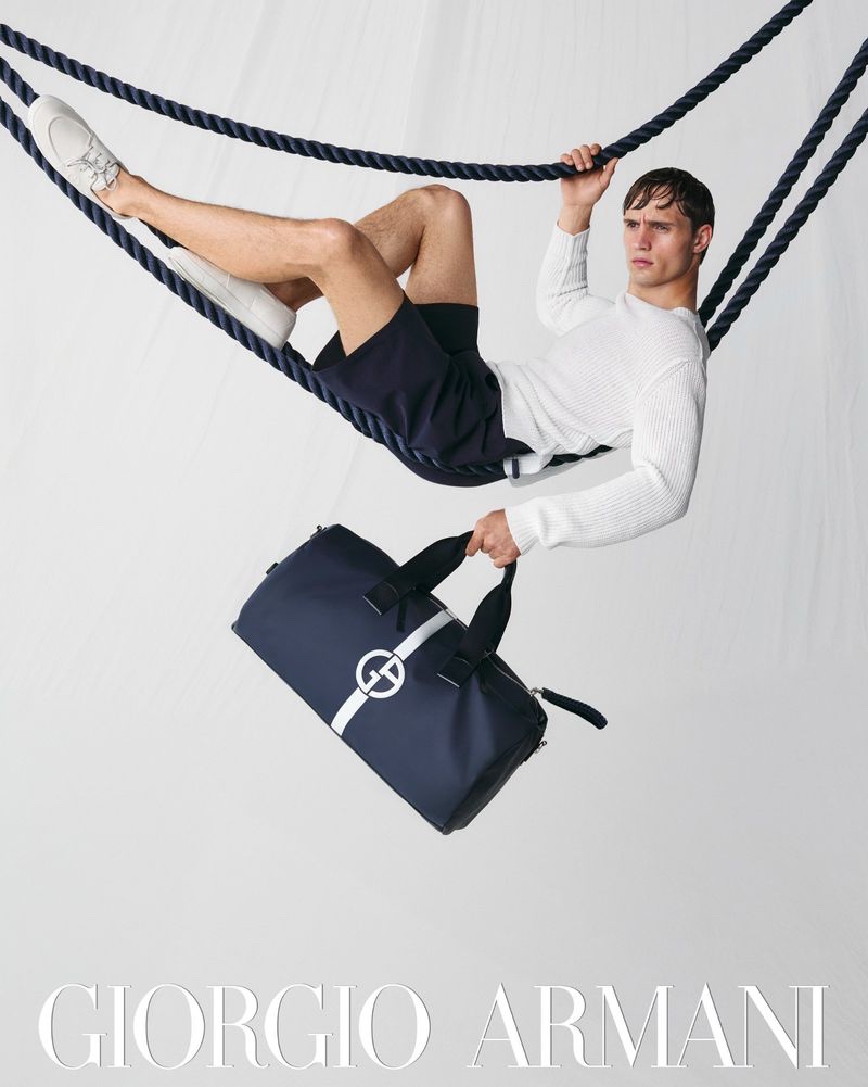 Julian Schneyder Model Ropes Giorgio Armani Vela Campaign Summer 2022 » Julian Takes in a Nautical Summer for Giorgio Armani Vela Campaign Julian Schneyder Model Ropes Giorgio Armani Vela Campaign Summer 2022