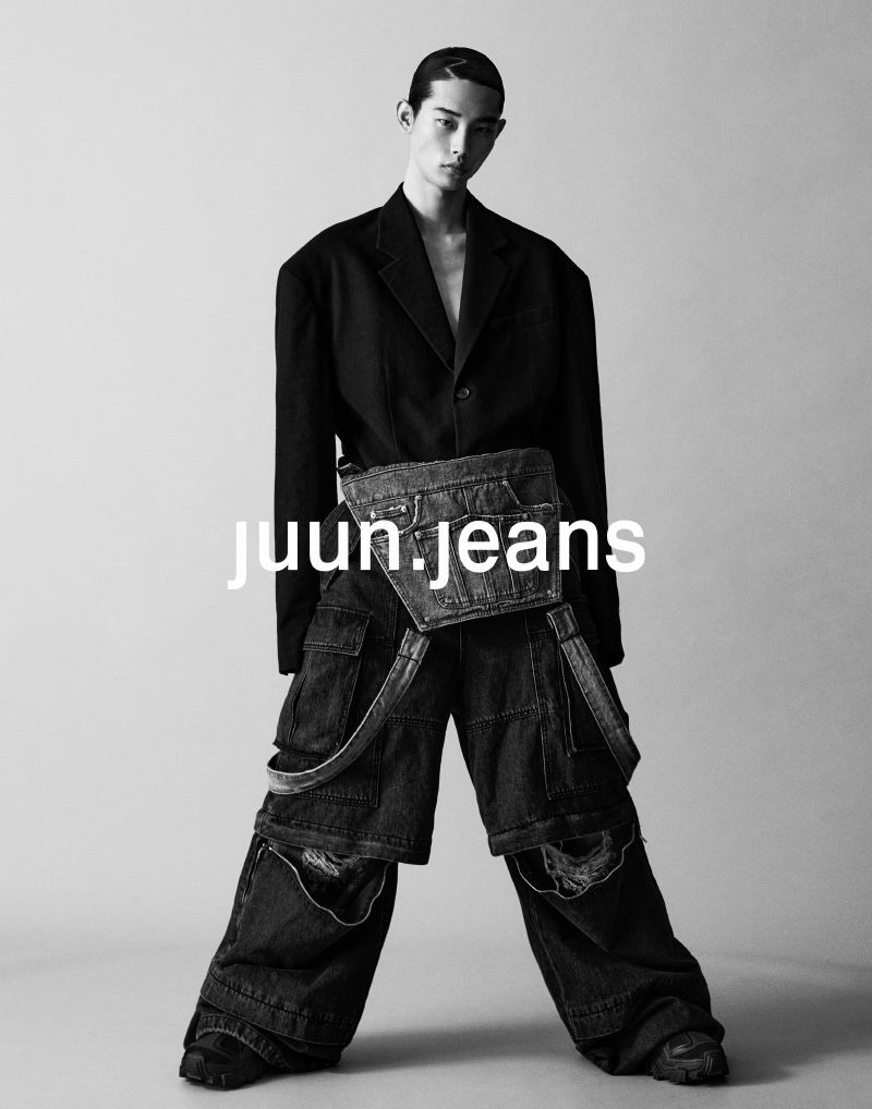Taemin Park Model JUUN.J Spring 2023 Collection Men JUUN.JEANS Overalls