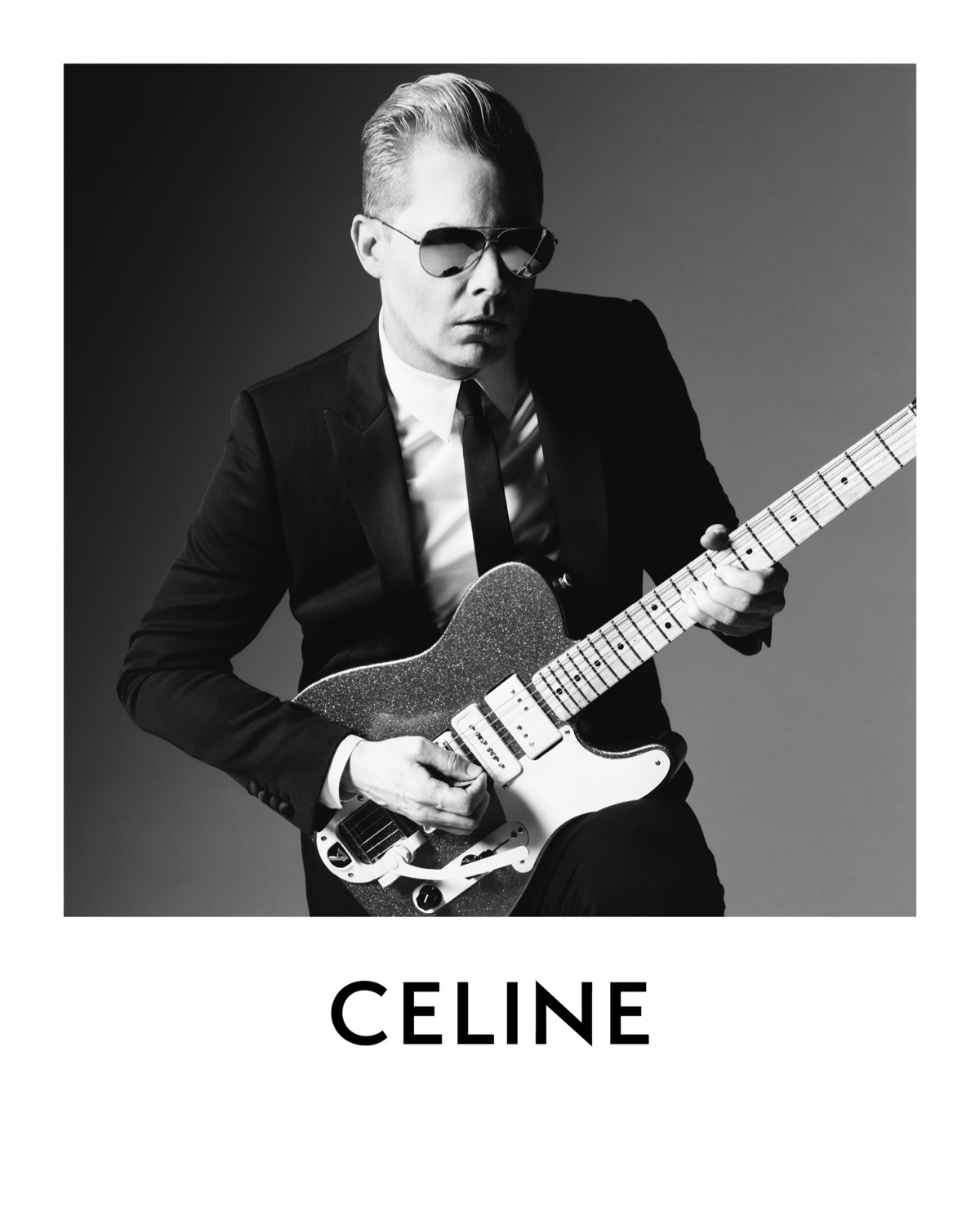 Jack White Black Suit Celine Campaign 2022