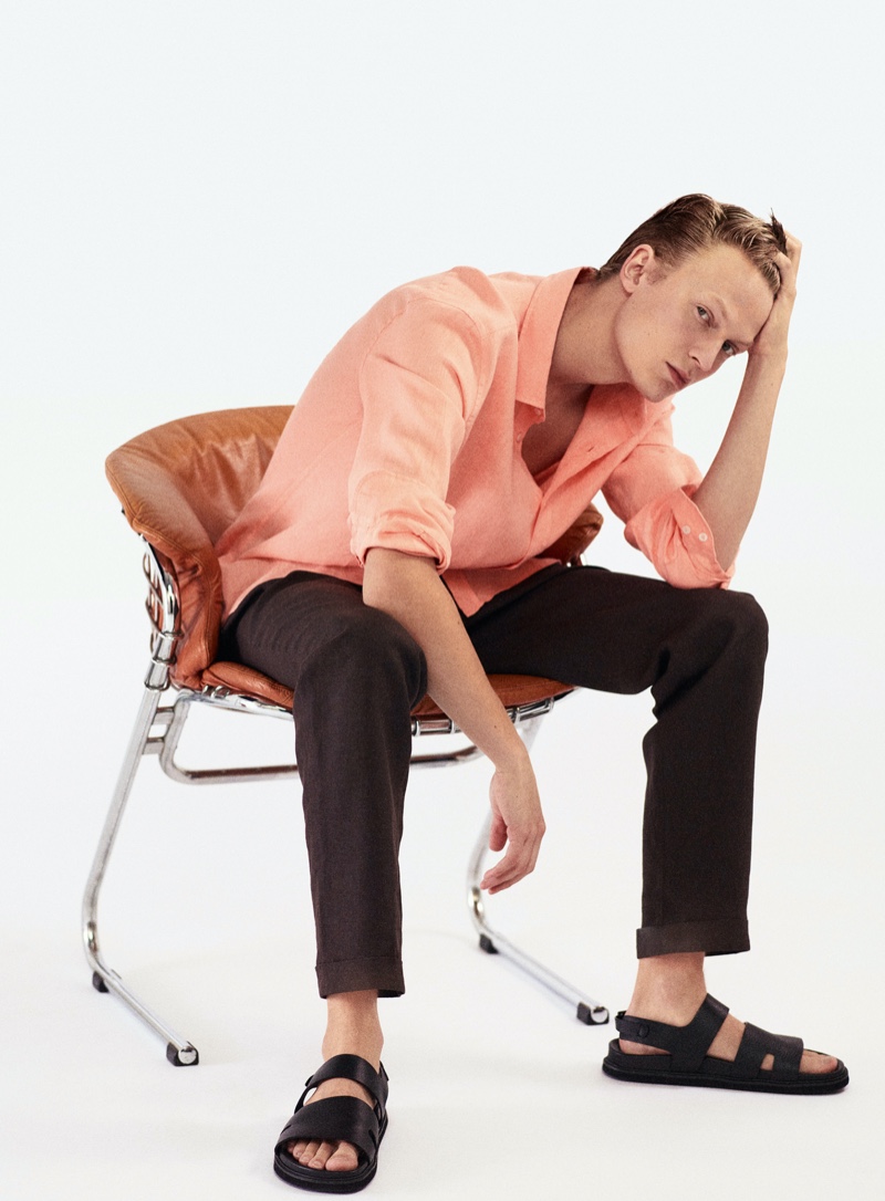 Jonas Glöer Models 'Chroma' Style for Massimo Dutti