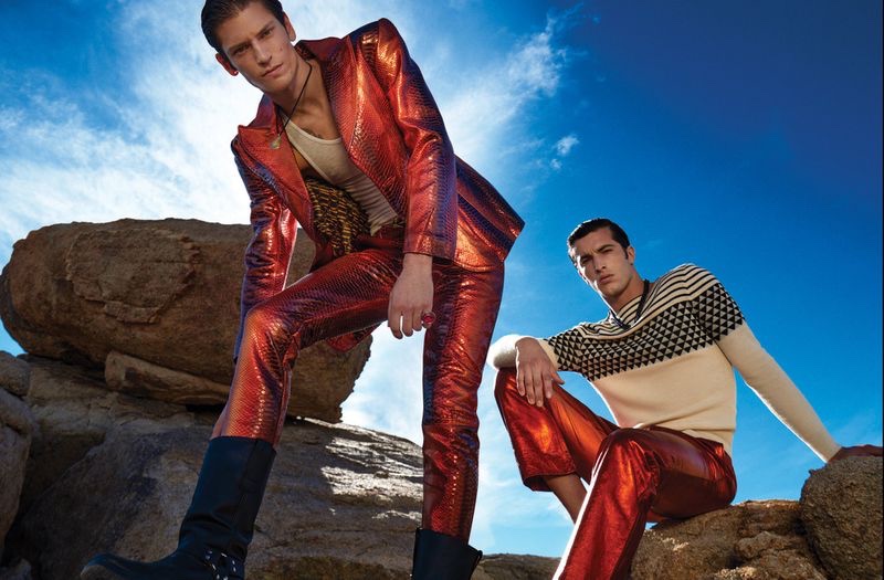 Justin & Raphael Rock Bold Style for L'Officiel Hommes Italia