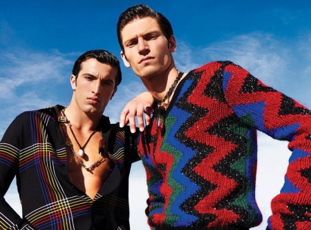 Justin & Raphael Rock Bold Style for L'Officiel Hommes Italia