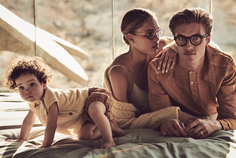 Lucky Blue Smith Model Daughter Rumble Honey Wife Nara Aziza Pellman 2022 Oliver Peoples Campaign