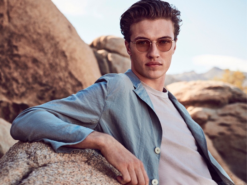Lucky Blue Smith Oliver Peoples Campaign 2022
