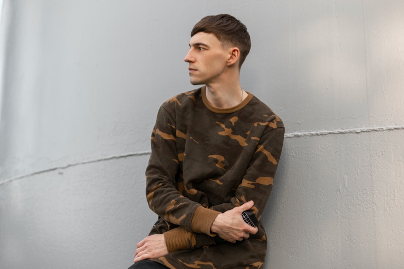 Military Fashion Men Camouflage Print Sweatshirt » Military Fashion for Men: Master the Style Aesthetic Military Fashion Men Camouflage Print Sweatshirt