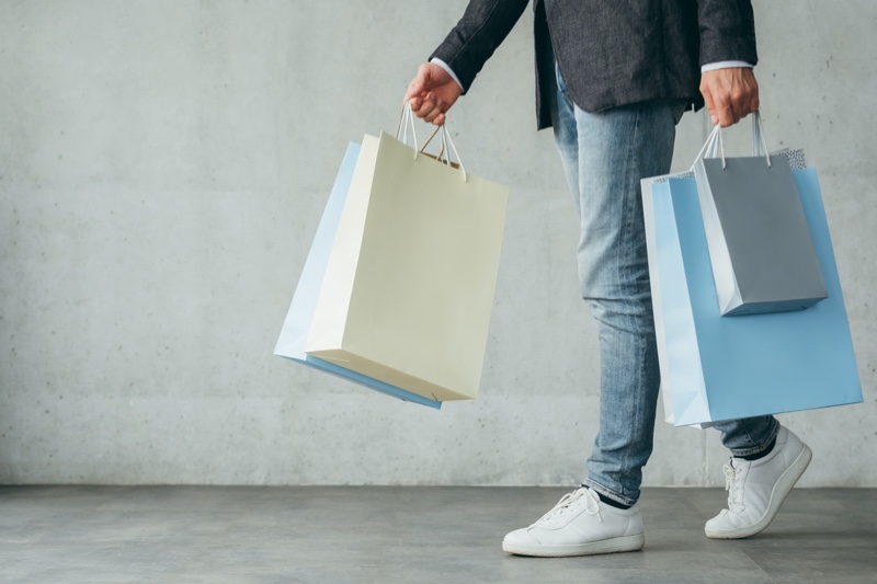 Man with Shopping Bags