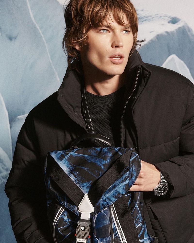 Jordan Barrett Model Montblanc Glacier Campaign 2022