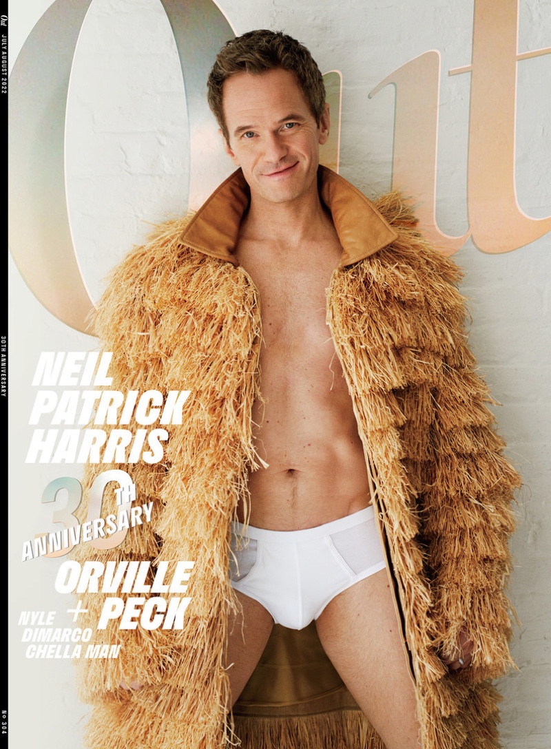Neil Patrick Harris Out Magazine Cover 2022 Coat Underwear