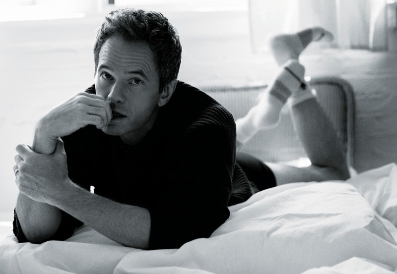 Neil Patrick Harris Sweater Bed 2022 Out Magazine Photoshoot