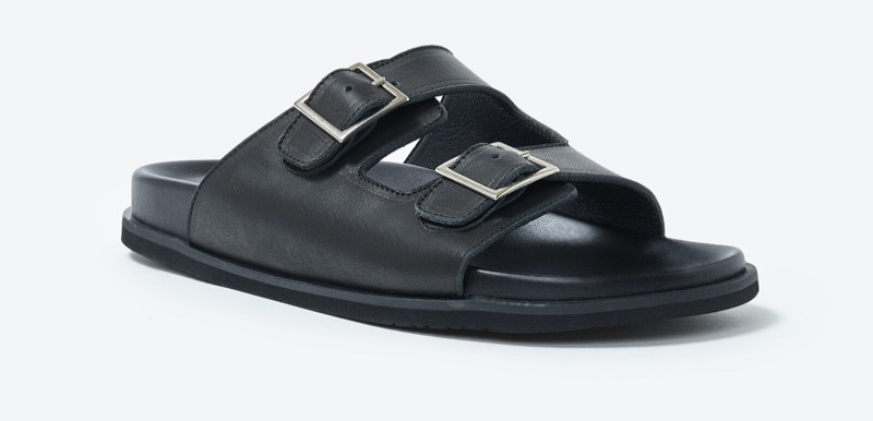 San Marina Black Mules Sandals Men Summer 2022