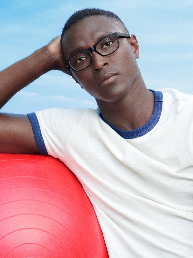 Mohamed Ouedraogo Warby Parker Model 2022 Wade Glasses Black Frames