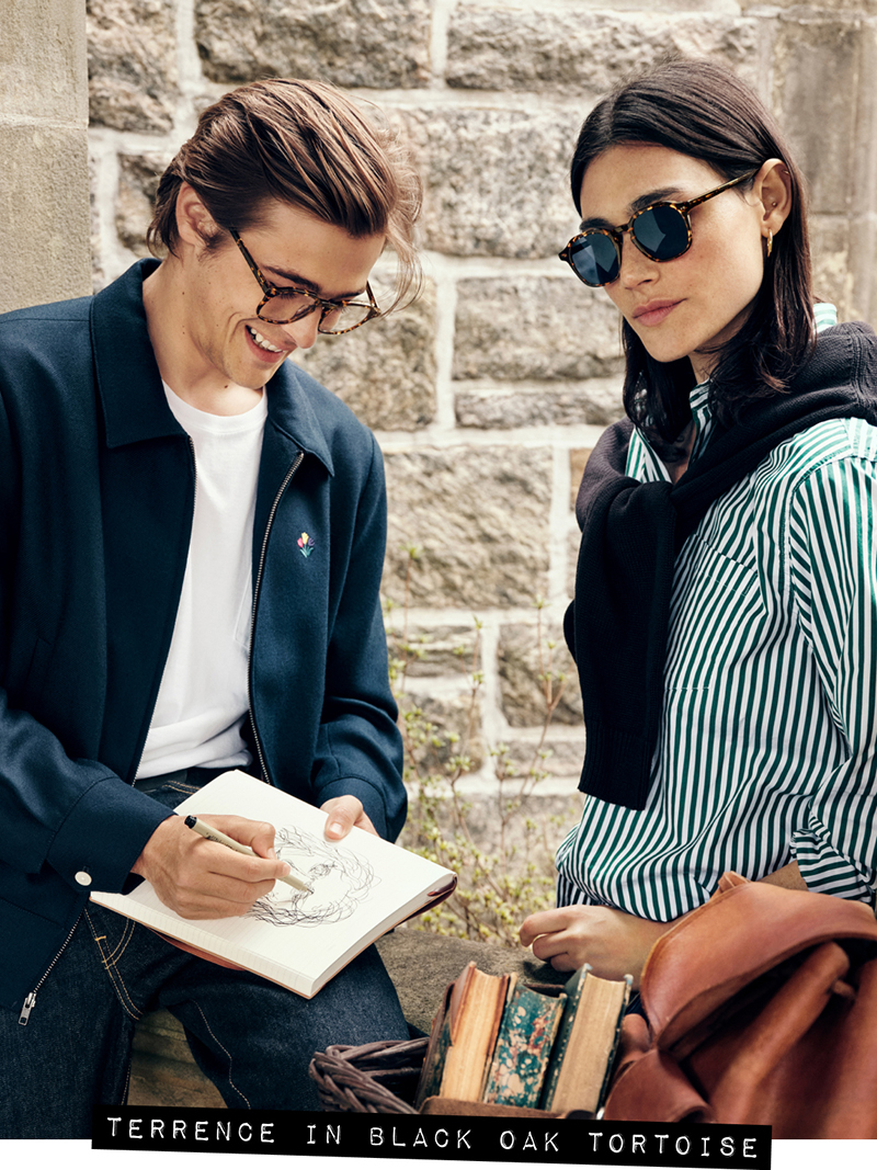 Warby Parker Terrence Glasses Black Oak Tortoise 2022 » Warby Parker & Noah Collab for Smart Eyewear Warby Parker Terrence Glasses Black Oak Tortoise 2022